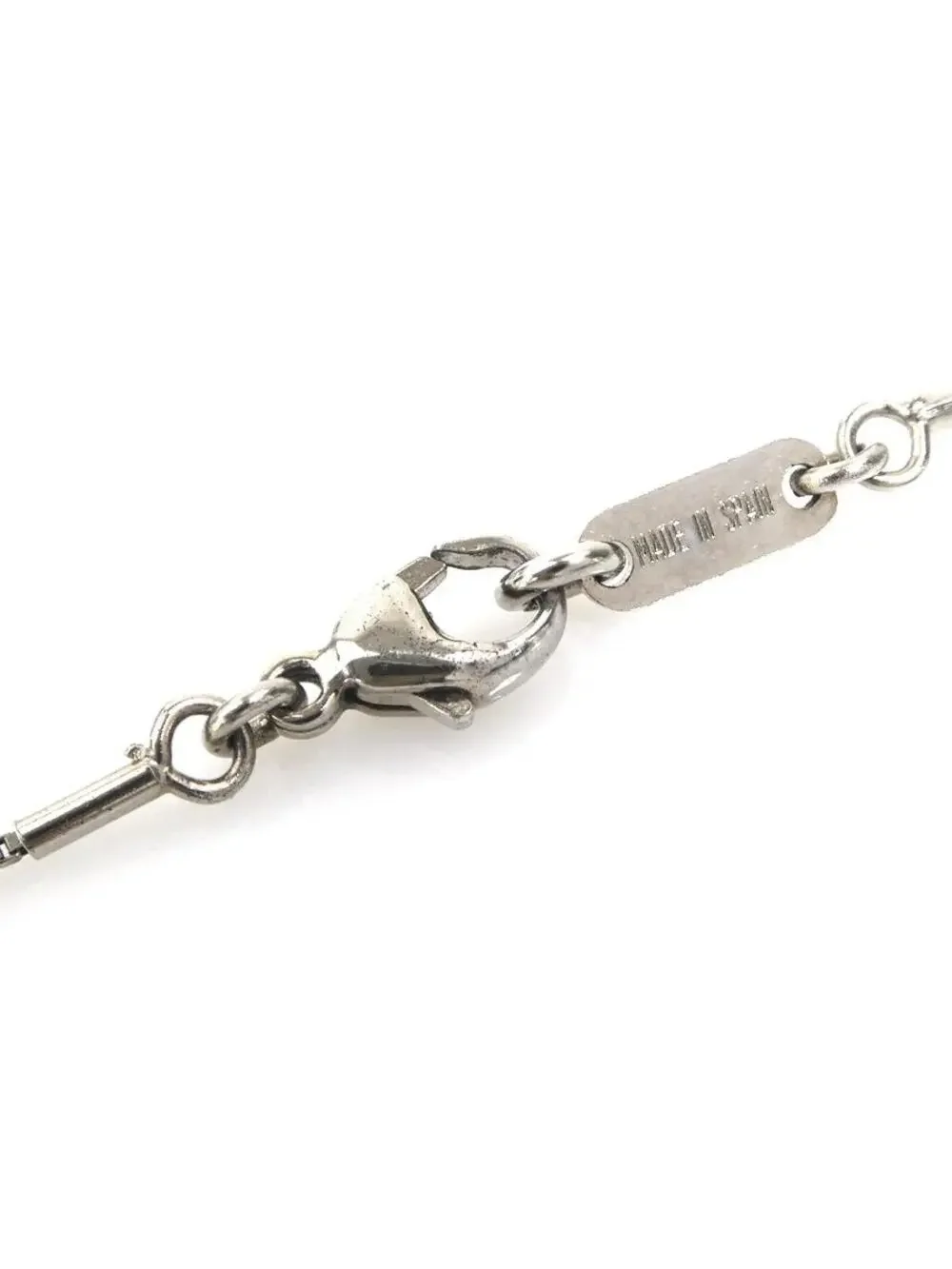 Auth Loewe Anagram Necklace Silver #302736L23B